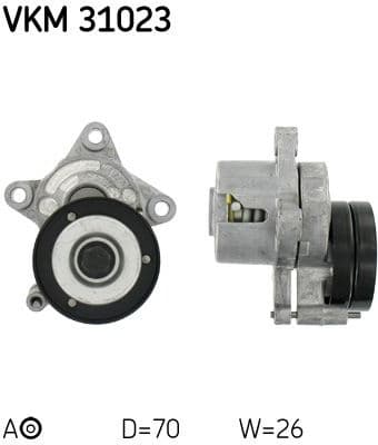 Belt Tensioner, V-ribbed belt VKM 31023 - image 2