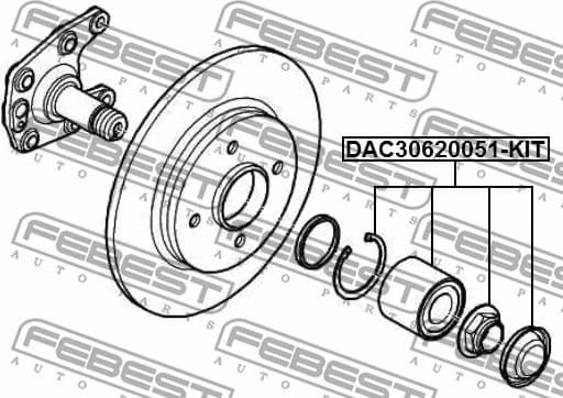 Wheel Bearing Kit DAC30620051-KIT