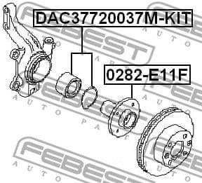 Wheel Bearing Kit DAC37720037M-KIT - image 2