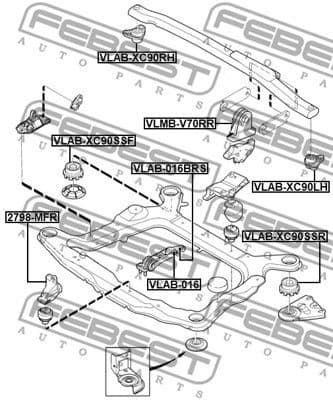 Bracket, engine mounting system 2798-MFR - image 2