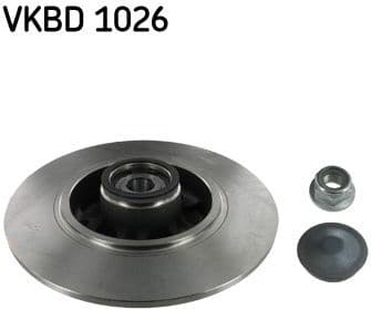 Brake disc with bearing, Top Quality VKBD1026 - image 2
