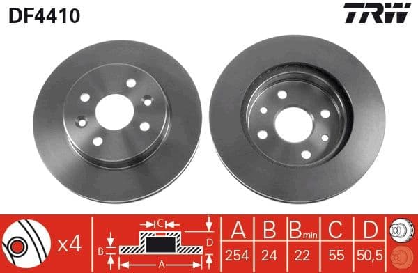 Brake Disc DF4410 - image 2