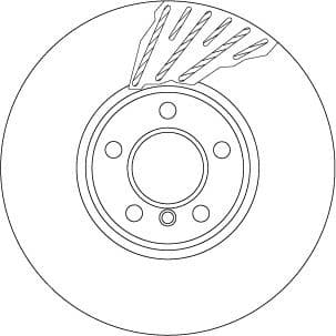 Brake Disc TRW SINGLE DF6611S - image 5