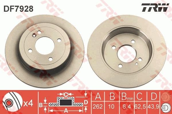 Brake Disc DF7928 - image 3
