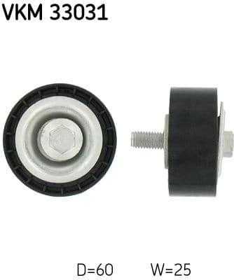 Deflection/Guide Pulley, V-ribbed belt VKM 33031 - image 2