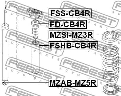 Suspension Strut Support Mount FSS-CB4R - image 2