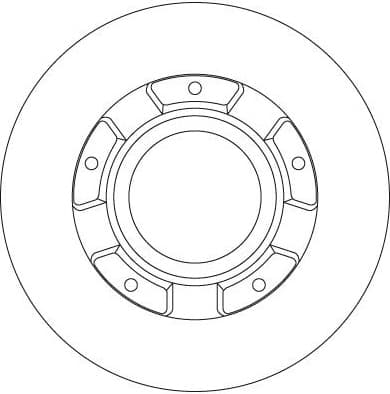 Brake Disc TRW SINGLE DF6510S - image 3