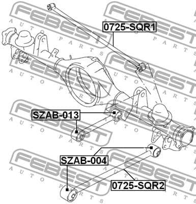 Mounting, control/trailing arm SZAB-013 - image 2
