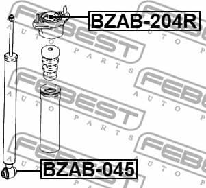 Mounting, axle strut BZAB-204R - image 2