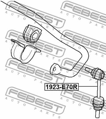 Link/Coupling Rod, stabiliser bar 1923-E70R