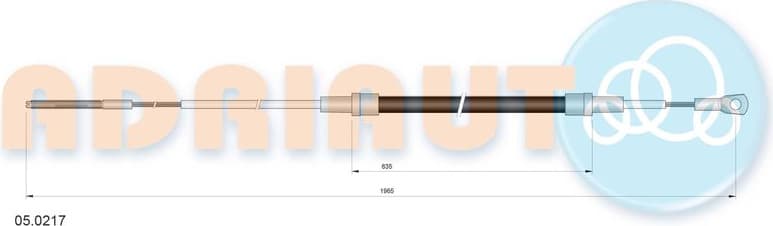 Cable Pull, parking brake 05.0217
