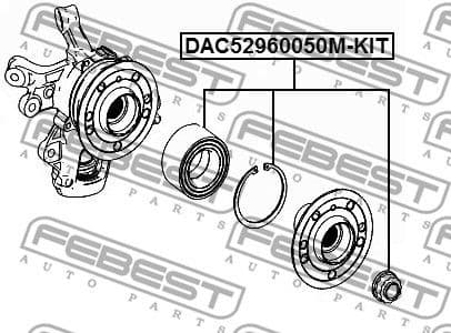 Wheel Bearing Kit DAC52960050M-KIT - image 2