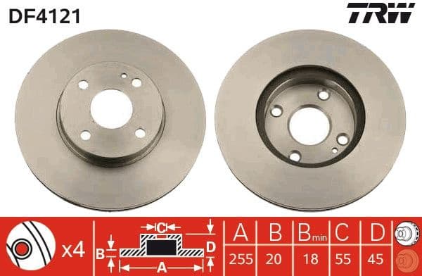 Brake Disc DF4121 - image 3