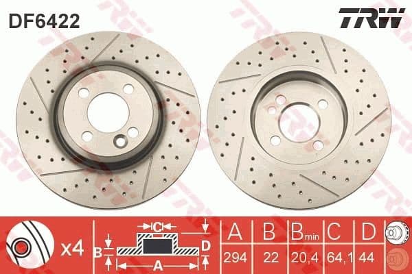 Brake Disc DF6422 - image 3