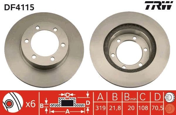 Brake Disc DF4115 - image 3