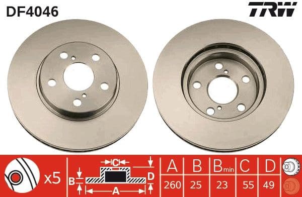 Brake Disc DF4046 - image 3