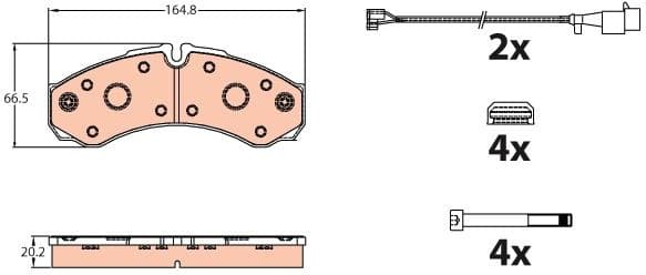 Brake Pad Set, disc brake GDB2109 - image 2