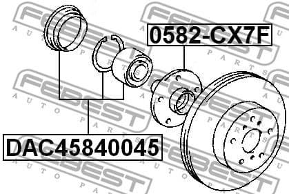 Wheel Bearing Kit DAC45840045 - image 2