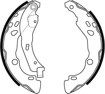 Brake shoes, Top Quality GS8455 - image 3