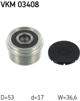 Alternator Freewheel Clutch VKM 03408 - image 2