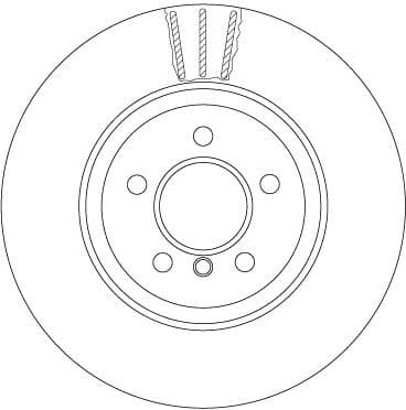 Brake Disc TRW SINGLE DF6607S - image 4