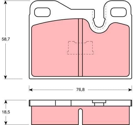 Brake Pad Set, disc brake GDB310 - image 2