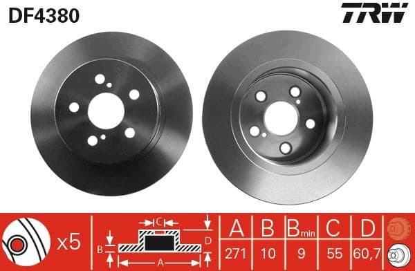 Brake Disc DF4380 - image 3
