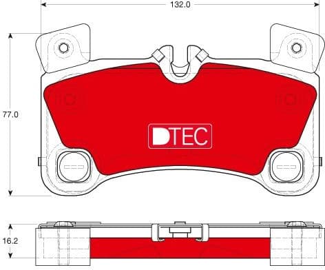 Brake Pad Set, disc brake DTEC COTEC GDB1775DTE - image 2