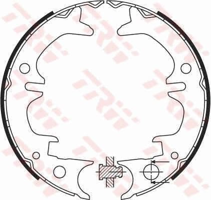 Brake Shoe Set, parking brake GS8430 - image 2