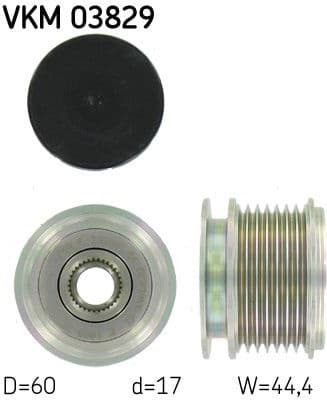 Freewheel clutch alternator VKM03829 - image 2