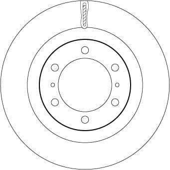 Brake Disc TRW SINGLE DF7880S - image 3