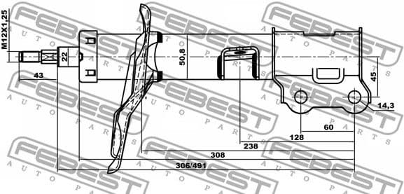 Shock Absorber 12110-001FL - image 2