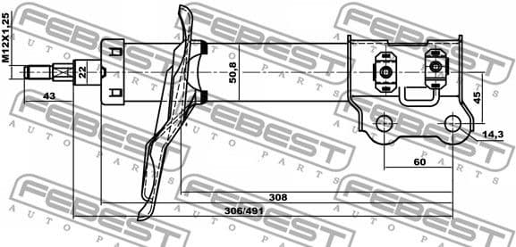 Shock Absorber 12110-001FR - image 2