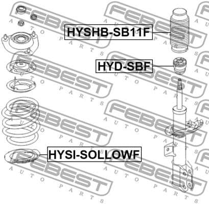 Protective Cap/Bellow, shock absorber HYSHB-SB11F - image 2
