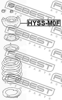 Suspension Strut Support Mount HYSS-M0F - image 2