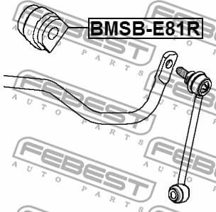 Mounting, stabiliser bar BMSB-E81R
