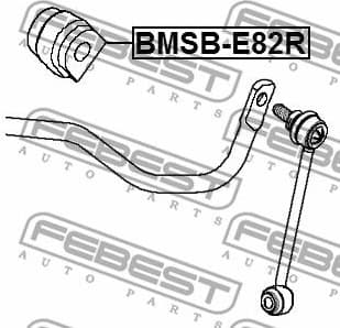 Mounting, stabiliser bar BMSB-E82R