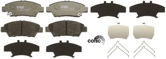 Brake Pad Set, disc brake COTEC GDB3493 - image 3