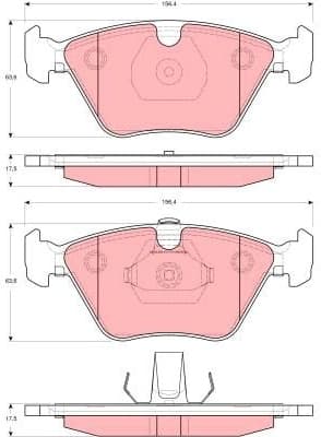 Brake Pad Set, disc brake GDB1619 - image 2