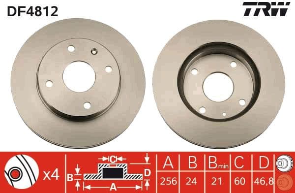 Brake Disc DF4812 - image 2