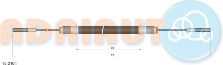 Cable Pull, clutch control 15.0104