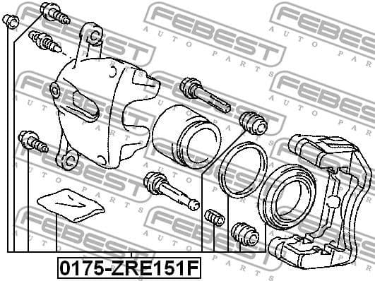 Repair Kit, brake caliper 0175-ZRE151F - image 2