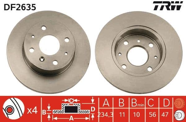 Brake Disc DF2635 - image 3