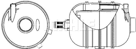 Expansion Tank, coolant BEHR CRT 10 000S