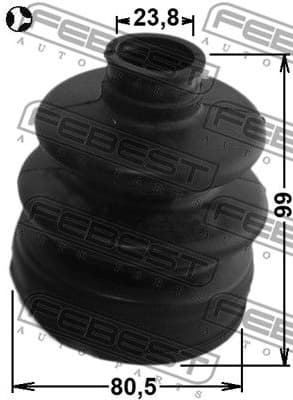Bellow, drive shaft 2215-CLART - image 2