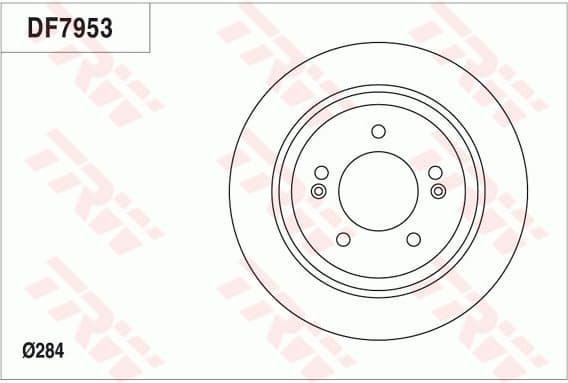 Brake discs kit rear, (2pcs), Top Quality DF7953 - image 3
