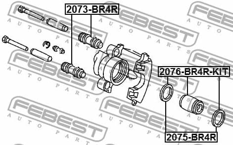 Repair Kit, brake caliper 2075-BR4R - image 2