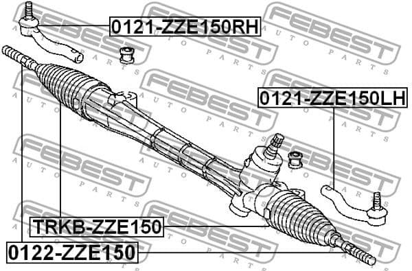 Tie Rod End 0121-ZZE150RH - image 2
