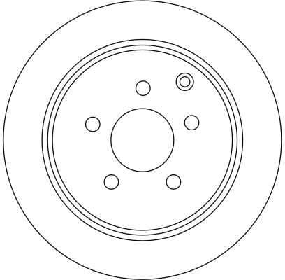 Brake discs kit rear, (2pcs), Top Quality DF4353 - image 2