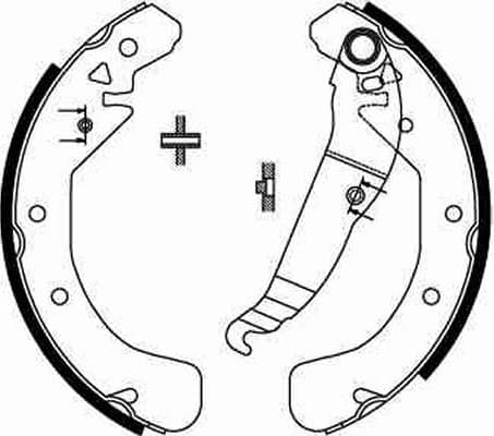 Brake Shoe Set GS8637 - image 3